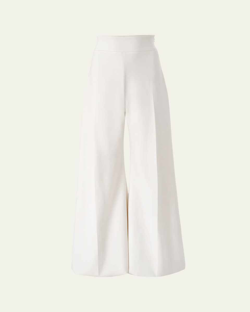 Diane High-Rise Wool Wide-Leg Pants